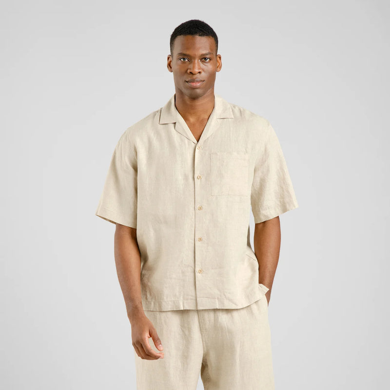 DEDICATED. Shirt Marstrand Linen Ecru